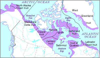 Inuit groups in Canada